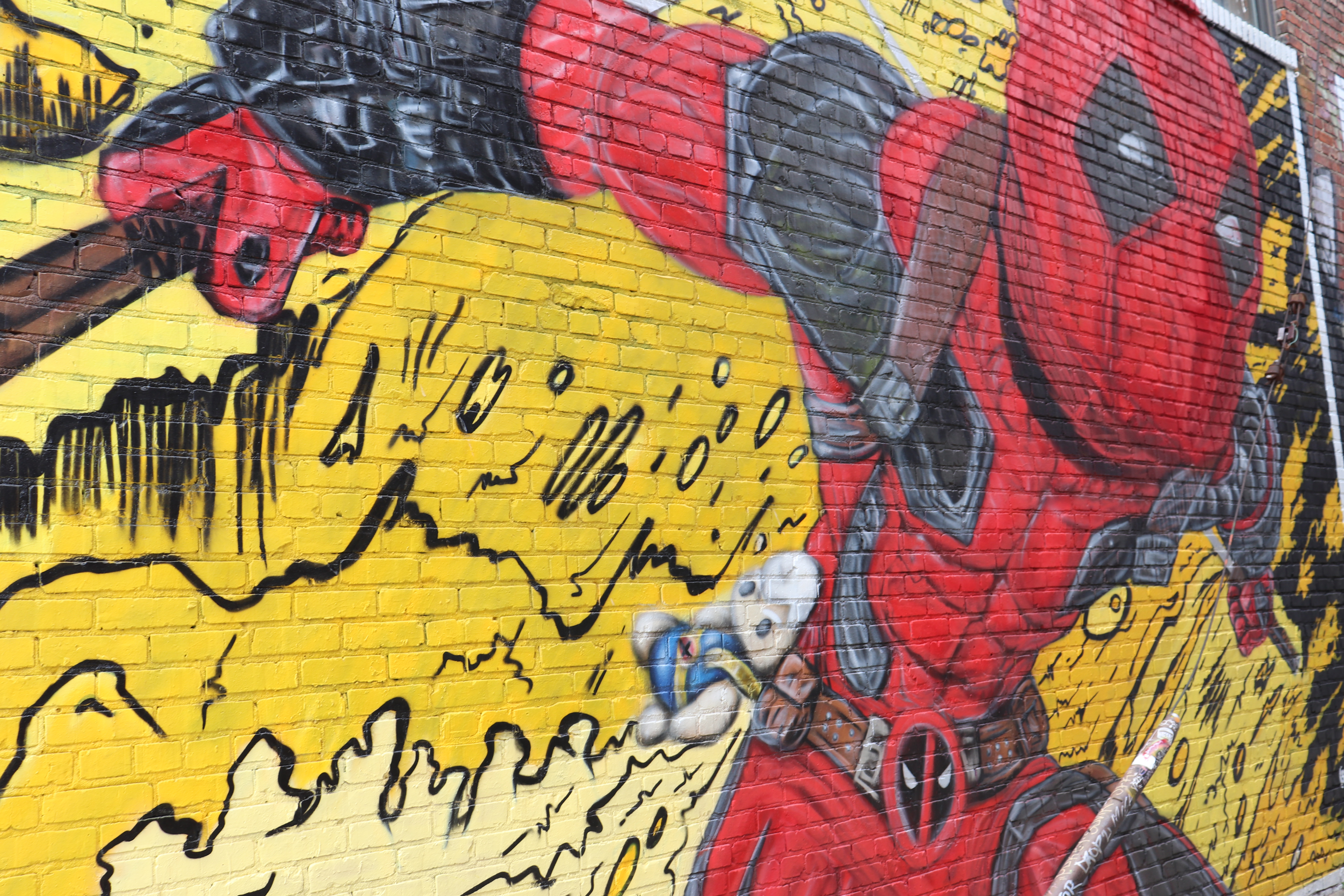 Brick + graffiti