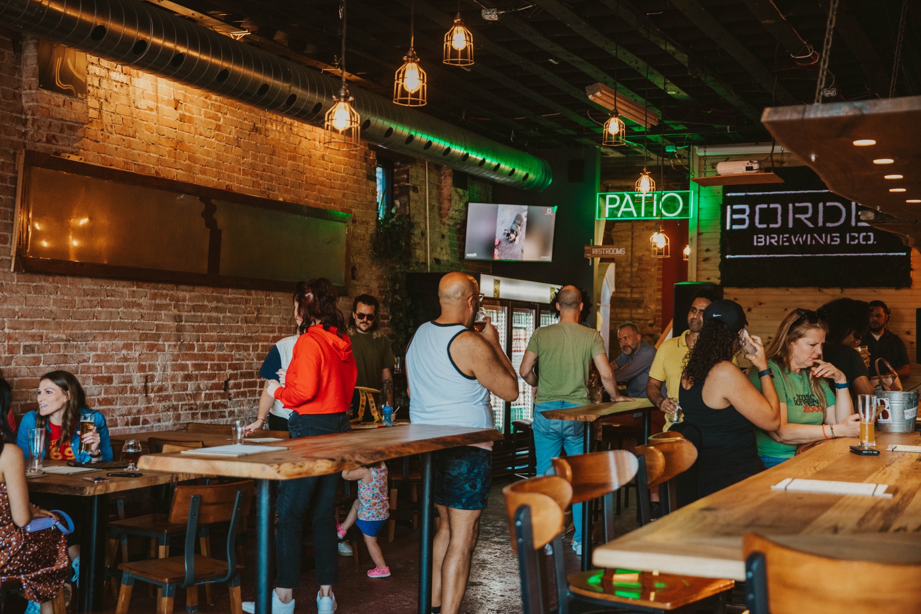 After-trivia crowd