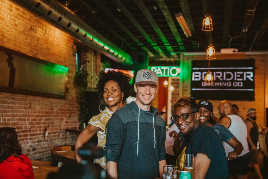 Welcoming taproom space at Border Brewing Company