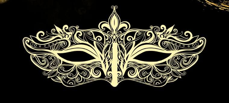 Gold masquerade mask for Masquerade 2.0 at Border Brewing Company in Kansas City