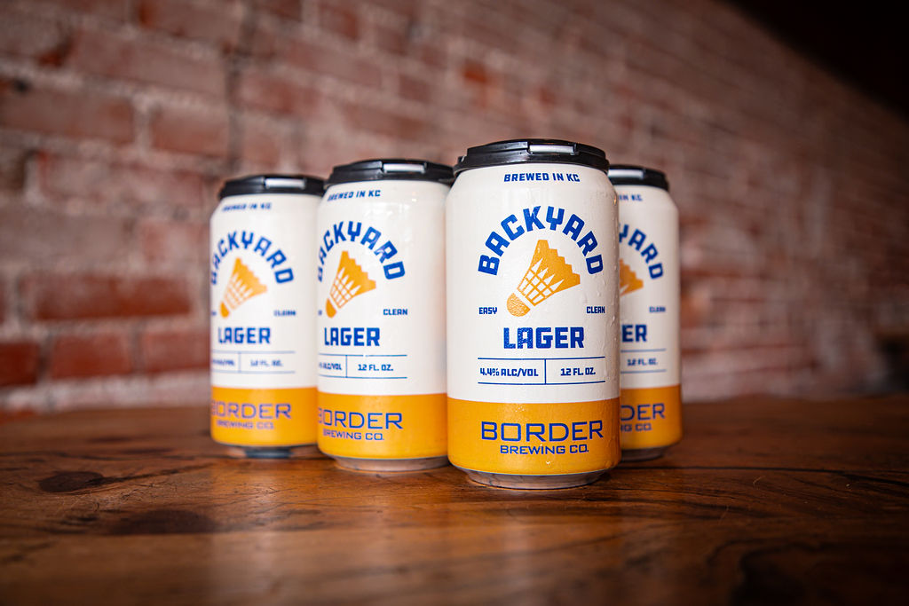 Backyard Lager product photography