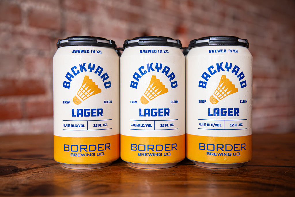 Backyard Lager product photography