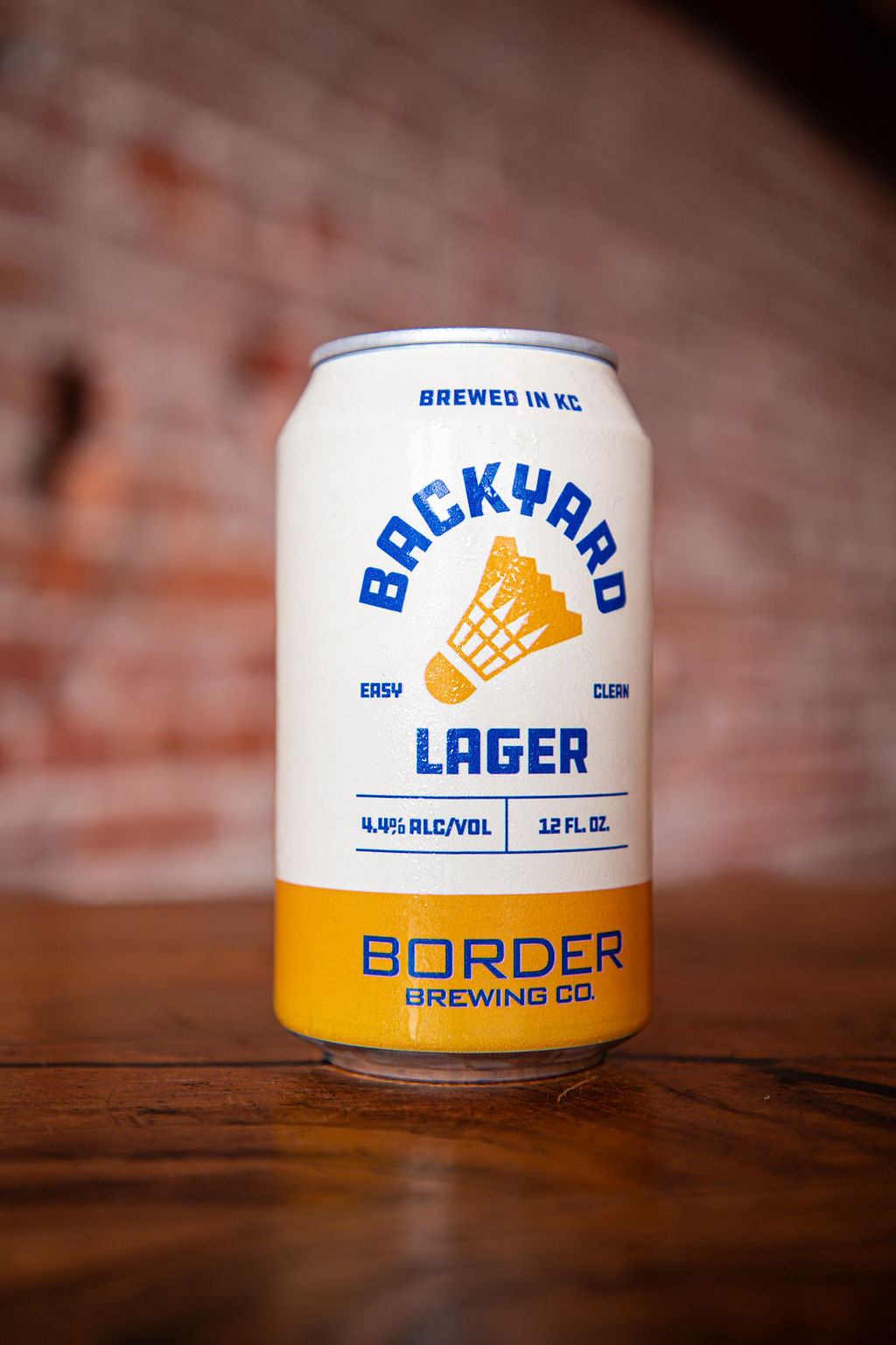 Backyard Lager product photography