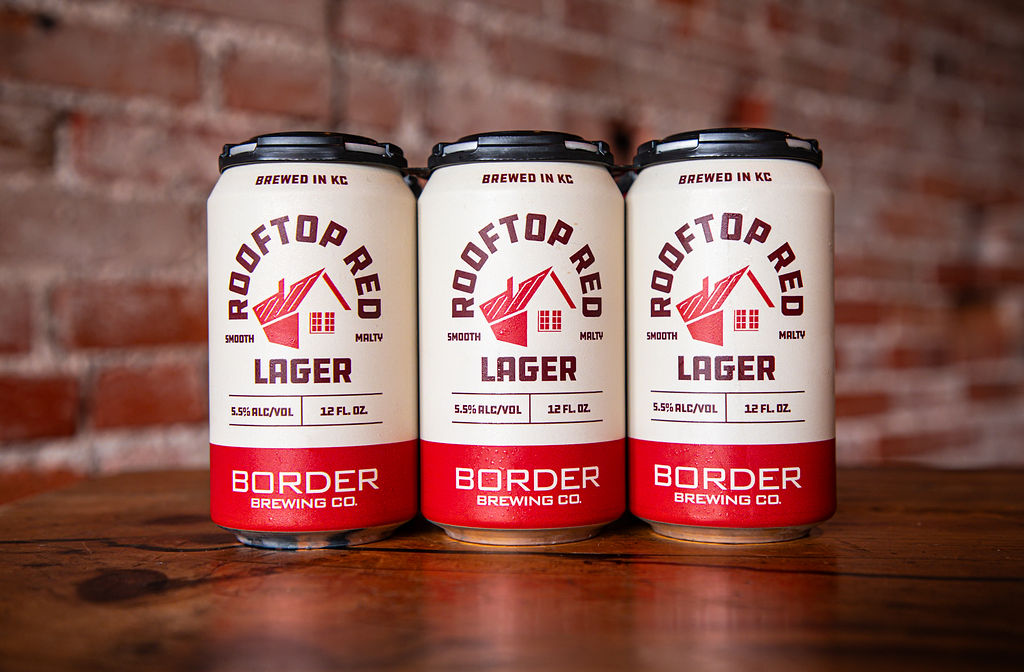 Rooftop Red Lager product photography