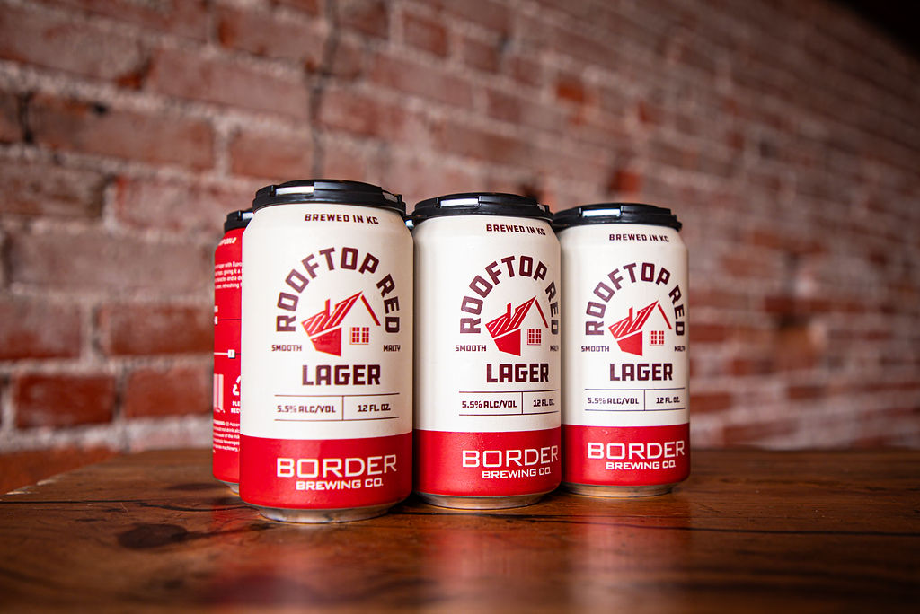 Rooftop Red Lager product photography