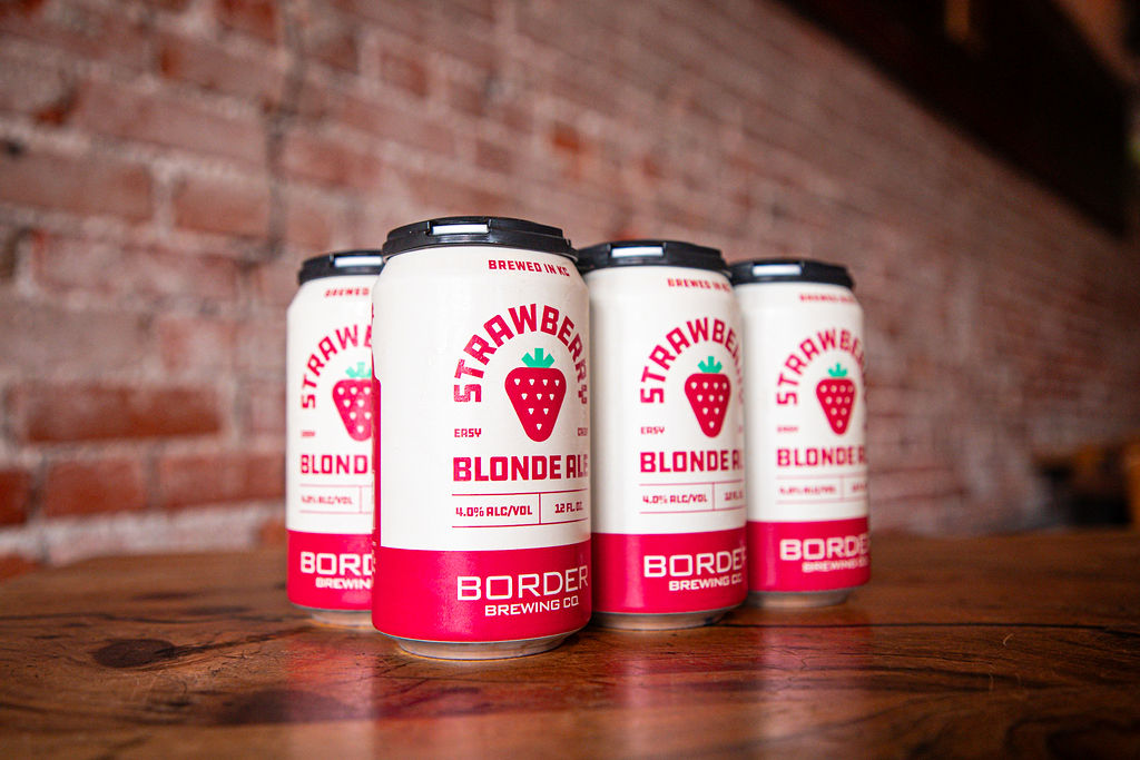 Strawberry Blonde Ale product photography