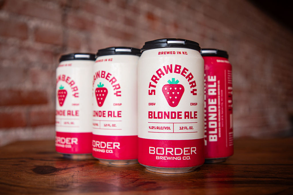 Strawberry Blonde Ale product photography