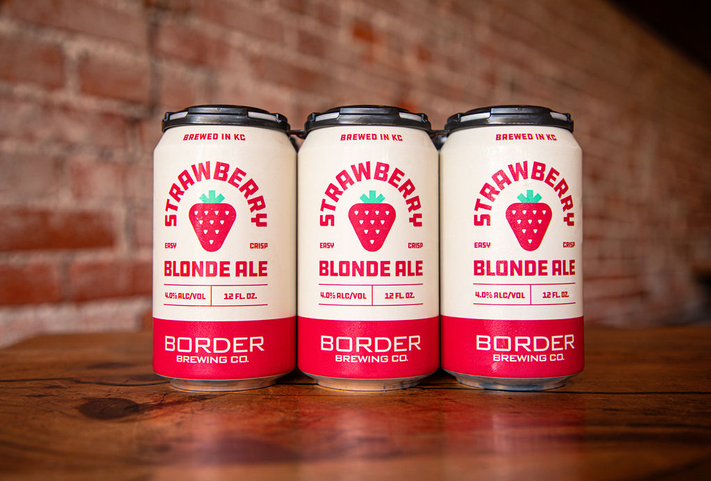 Strawberry Blonde Ale product photography