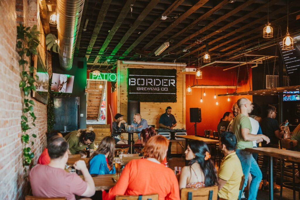 Fun brewery party at our Border Brewing Company taproom in Crossroads Art District in KC